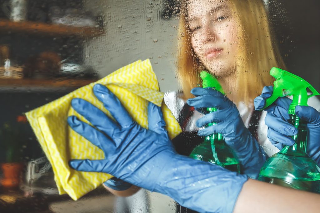 General cleaning girl house. Spring cleaning, clean, General cleaning, decluttering, cleanear of